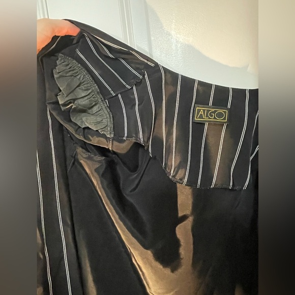 Algo 80’s 90’s Pinstripes Dress Jacket Light Shoulder Pads - Picture 6 of 10